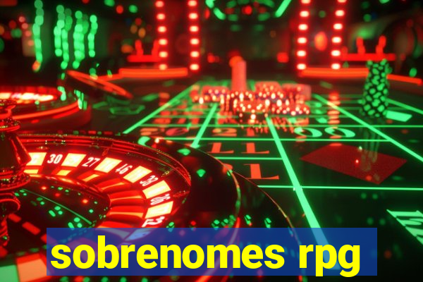 sobrenomes rpg